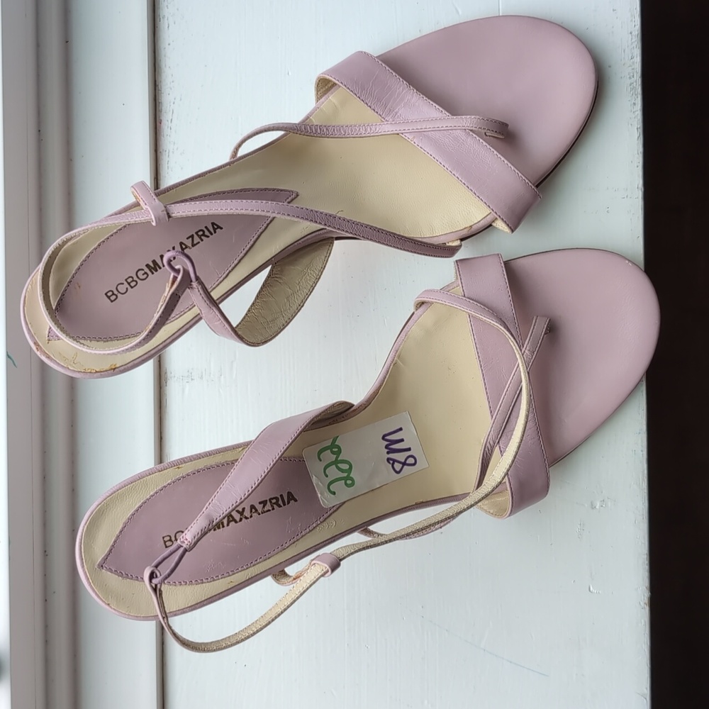 BCBGMaxAzria Lilac Strappy Heels